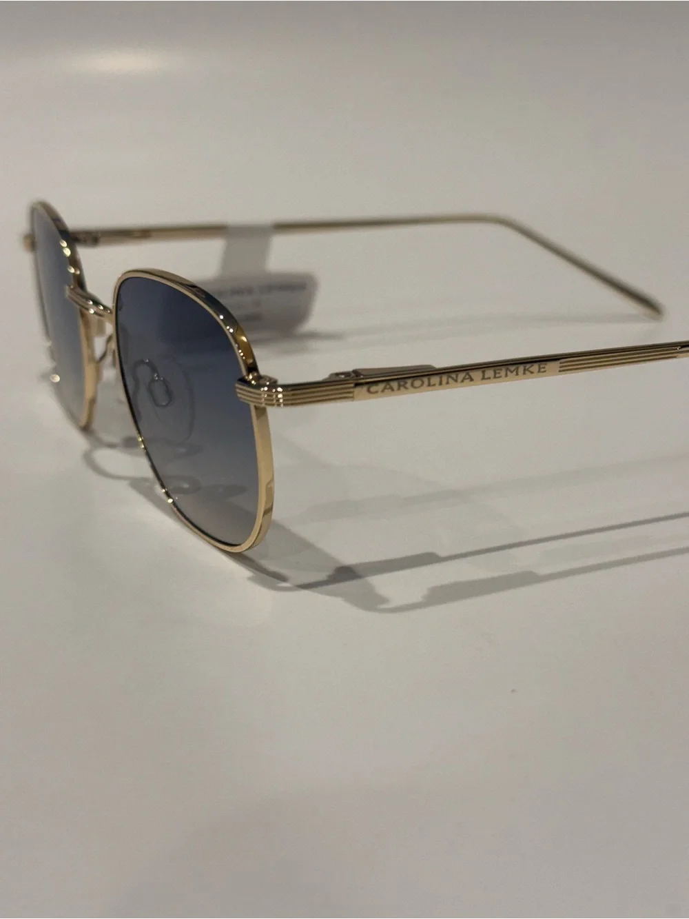 NEW Carolina Lemke Reico Gold Gradient Lense Sunglasses